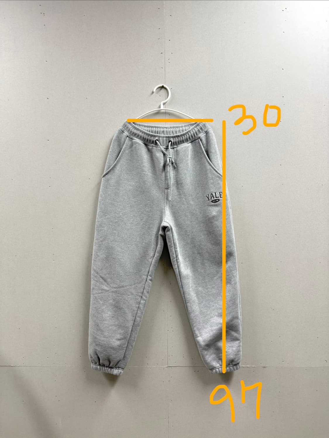 공용 M / 예일 스웻 조거팬츠 그레이 상품이미지2
