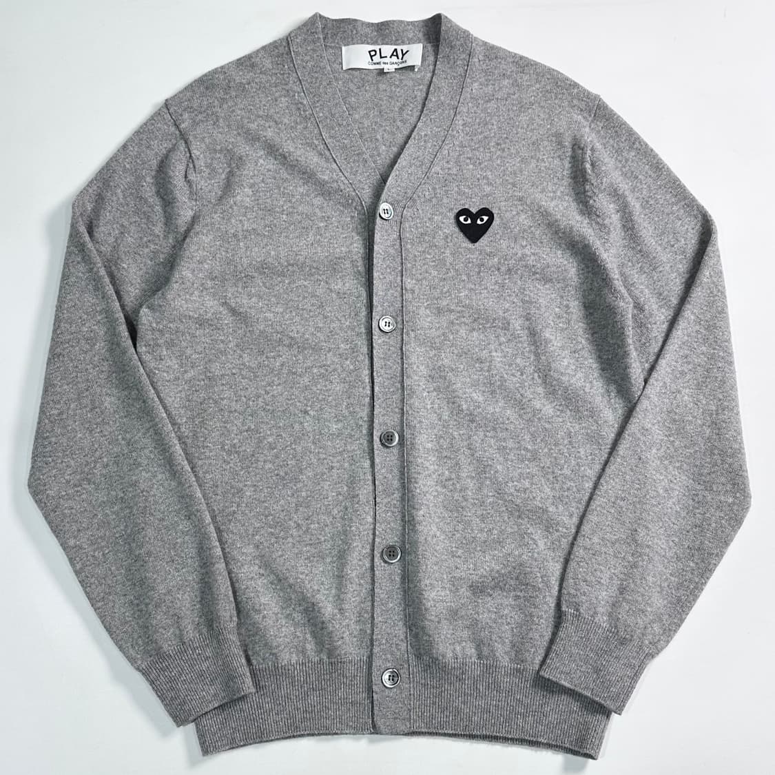 꼼데가르송 24시즌 그레이 울 가디건 상품이미지1