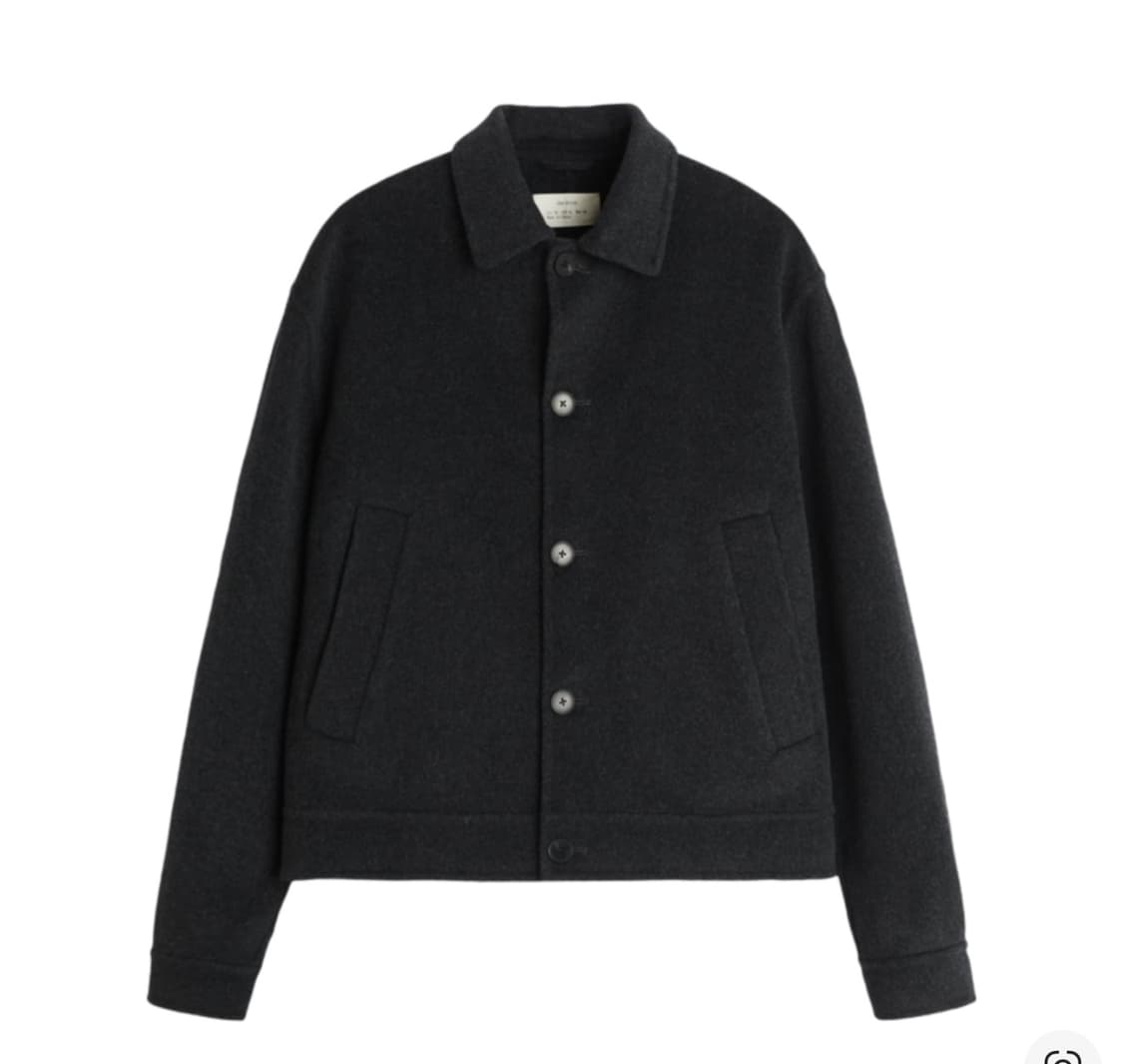 자라 Origins 100% 울 더블 페이스드 자켓 그레이 L사이즈 상품이미지3