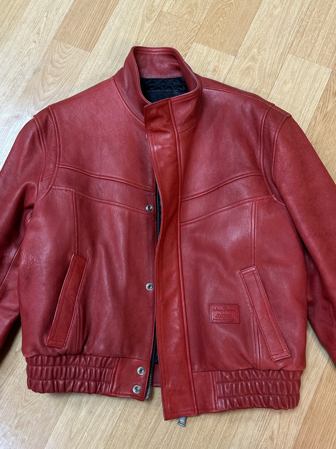 느와르 라르메스 블랙라벨 레더자켓 레드 상품이미지10