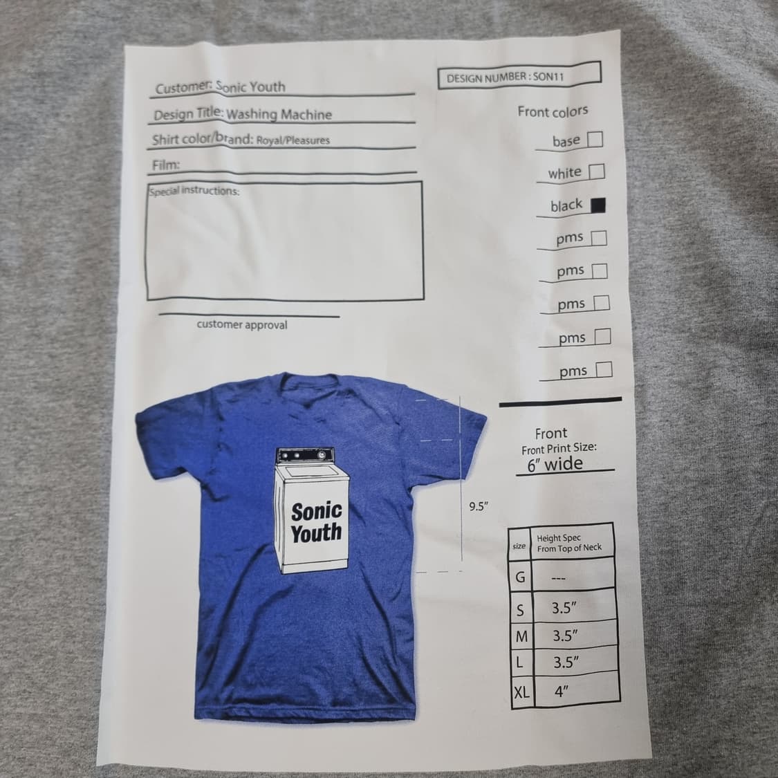 Sonic youth 티셔츠 상품이미지3