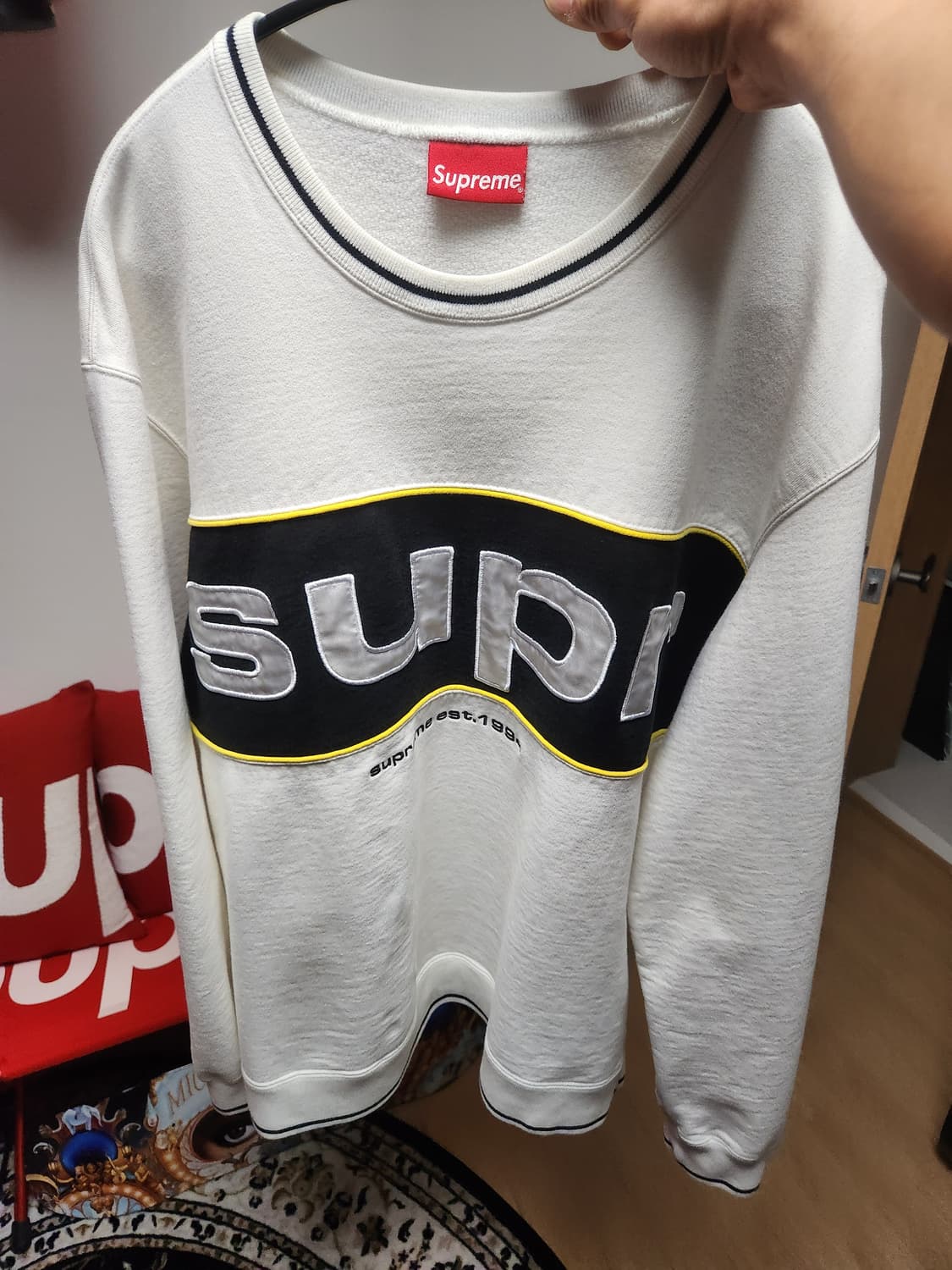 슈프림 파이핑 크루넥 상품이미지1