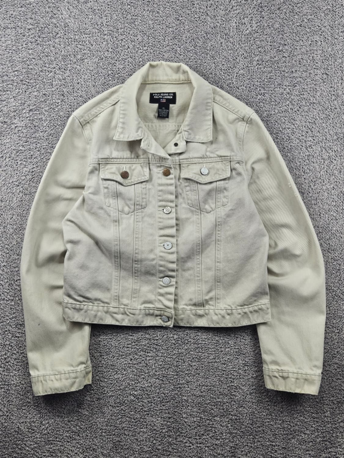 폴로진스컴퍼니 크림 데님 트러커 자켓 ( XL ) / 11633 상품이미지1