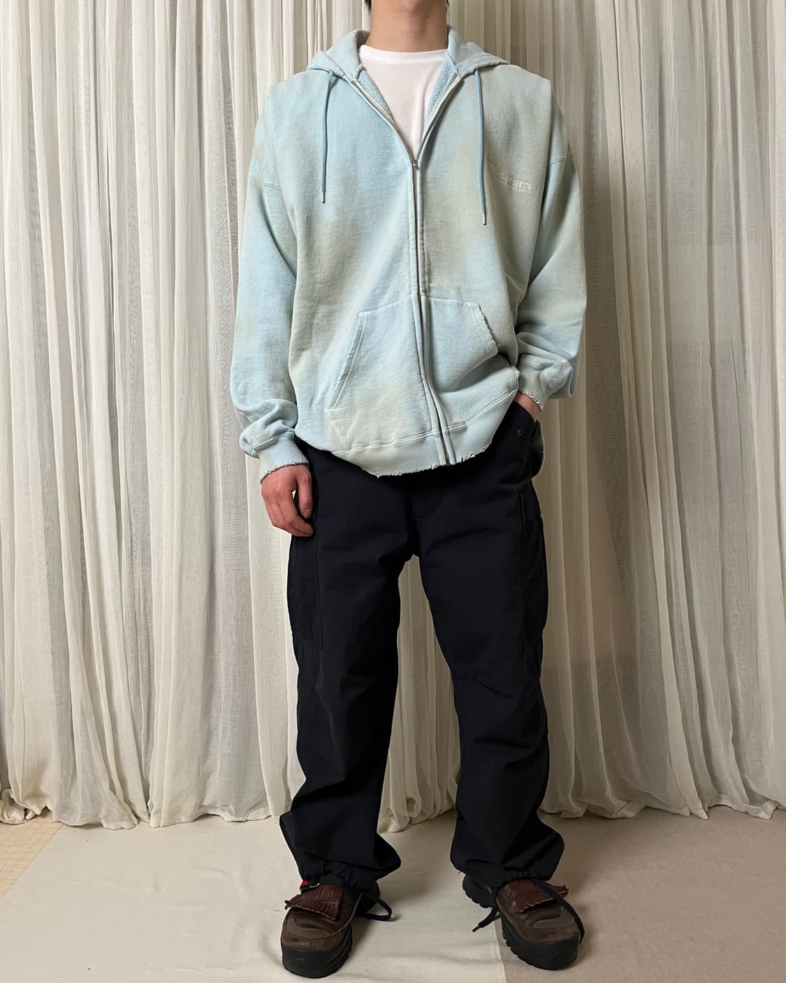 다이리쿠 포니보이 후드집업 dairiku 21aw 더티워싱 상품이미지8