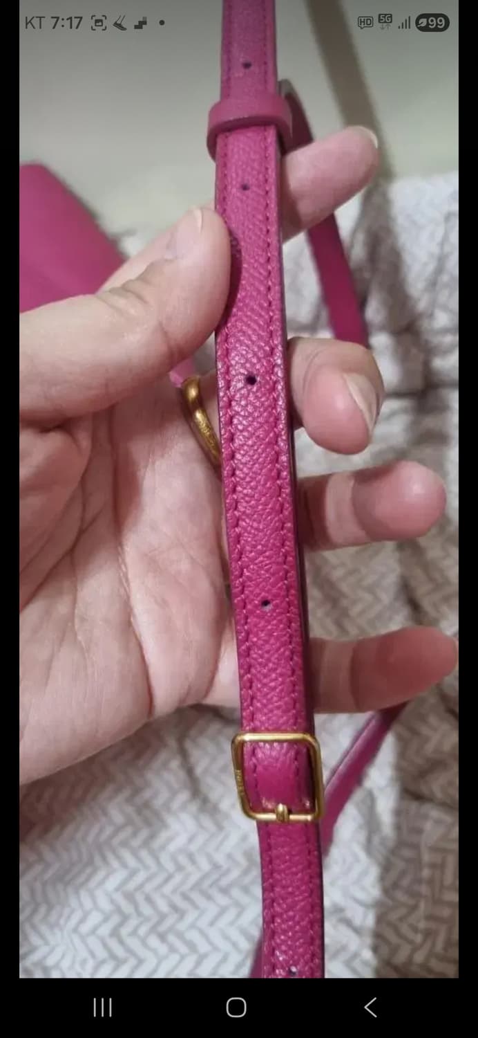 셀린느 벨트백 미니 핫핑크 상품이미지6