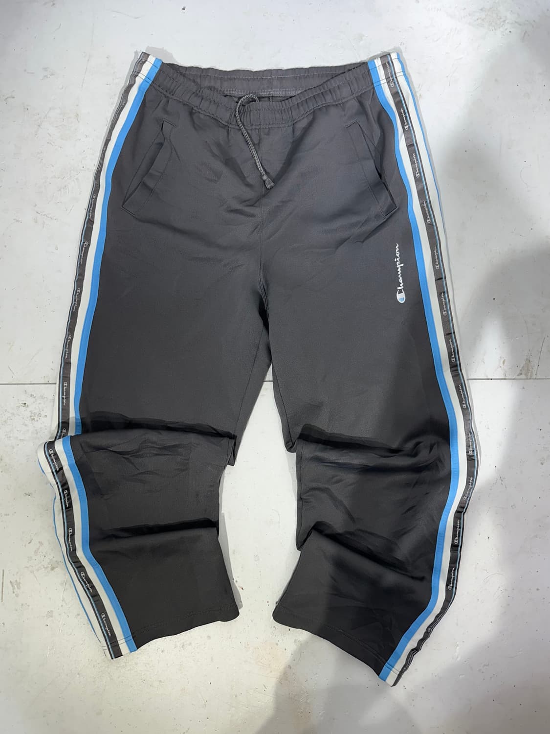 챔피온 차콜 추리닝 바지 사이드 라인 와이드 팬츠 L 상품이미지4