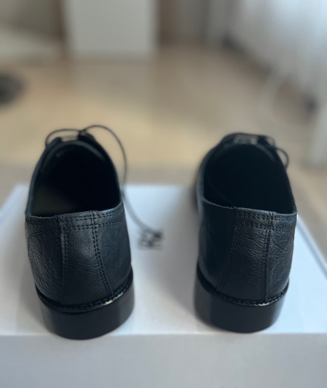 홀리 홀스하이드 컴포트 더비 슈즈 블랙,260 상품이미지6