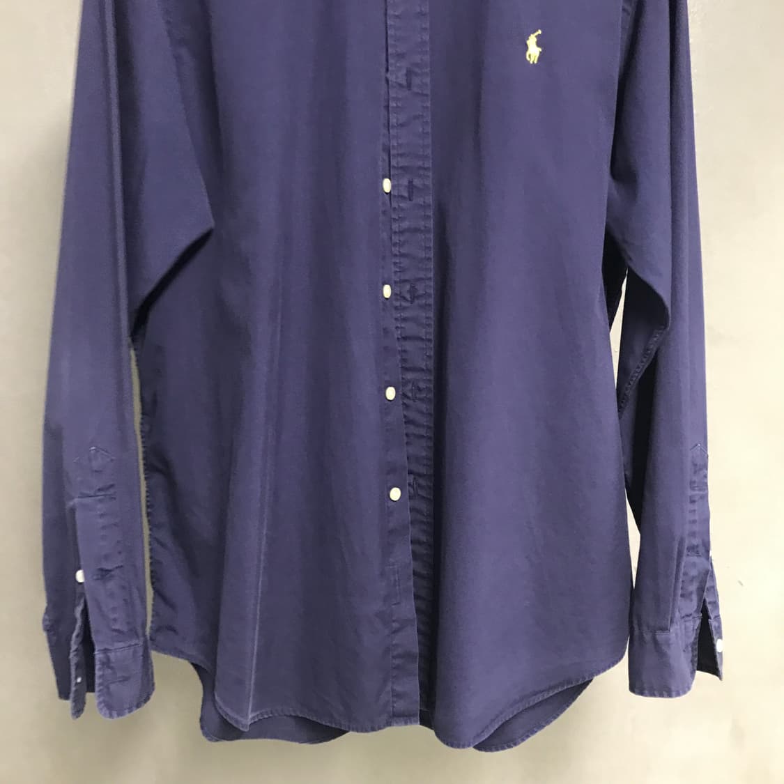 폴로 랄프로렌 솔리드 셔츠 네이비 L 상품이미지3