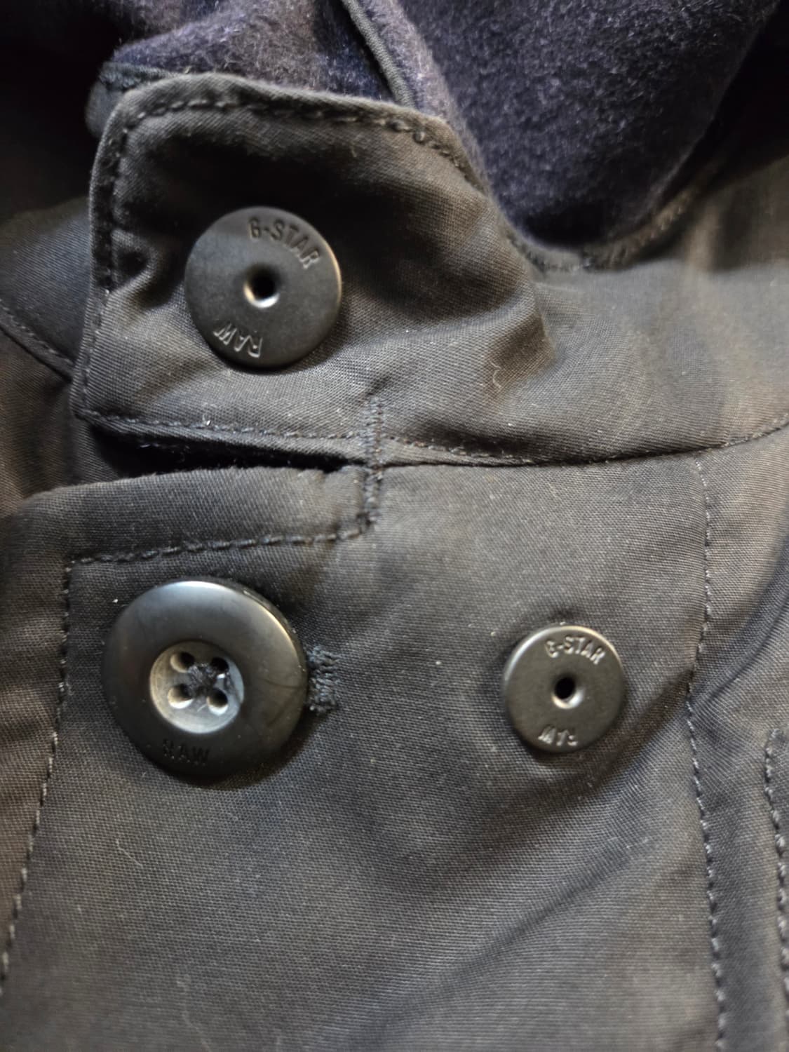 G-STAR 블랙 롱 트렌치 코트(S) 상품이미지4