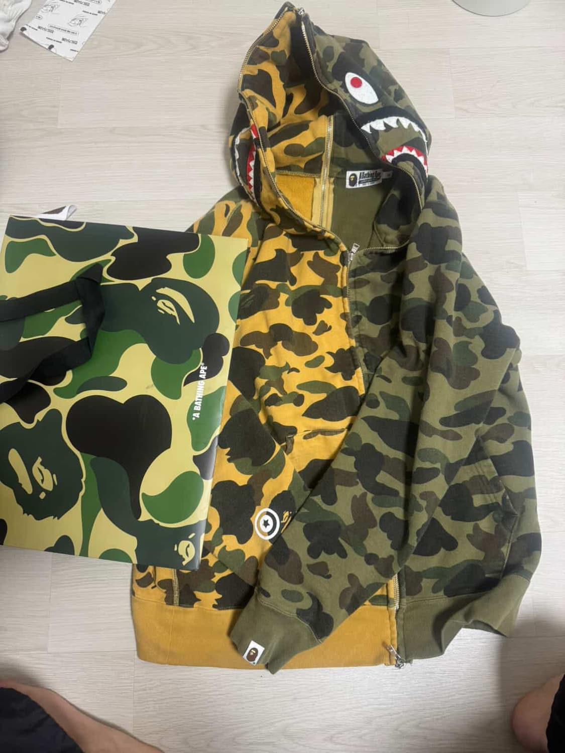 베이프 퍼스트 카모 풀 후집 팔아요 상품이미지1