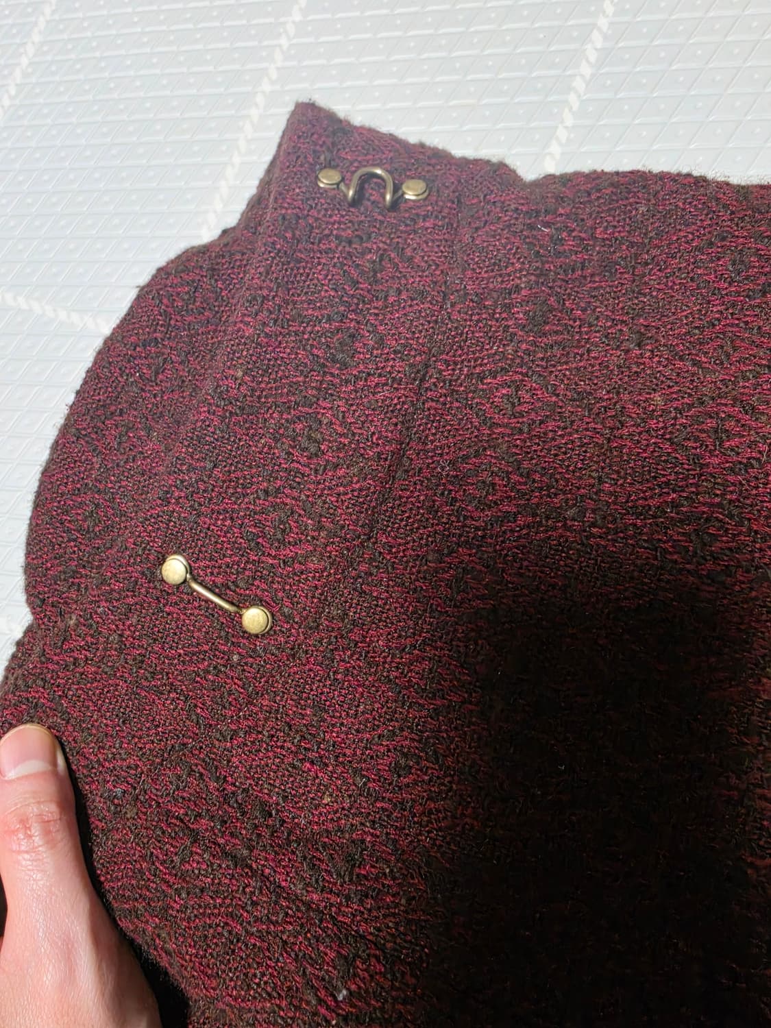 Yuta matsuoka hook pants dark red 2size 상품이미지4