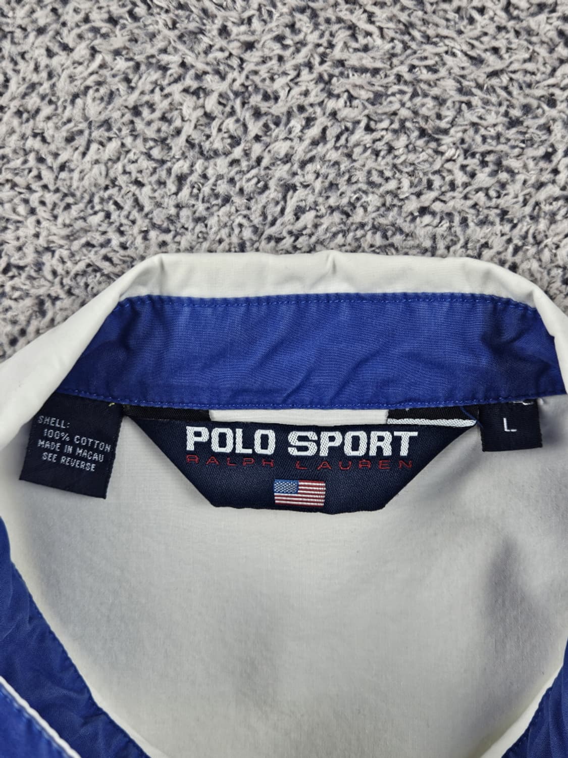 90's 폴로랄프로렌 스포츠 코튼 블루종 자켓 ( L ) / 10609 상품이미지9