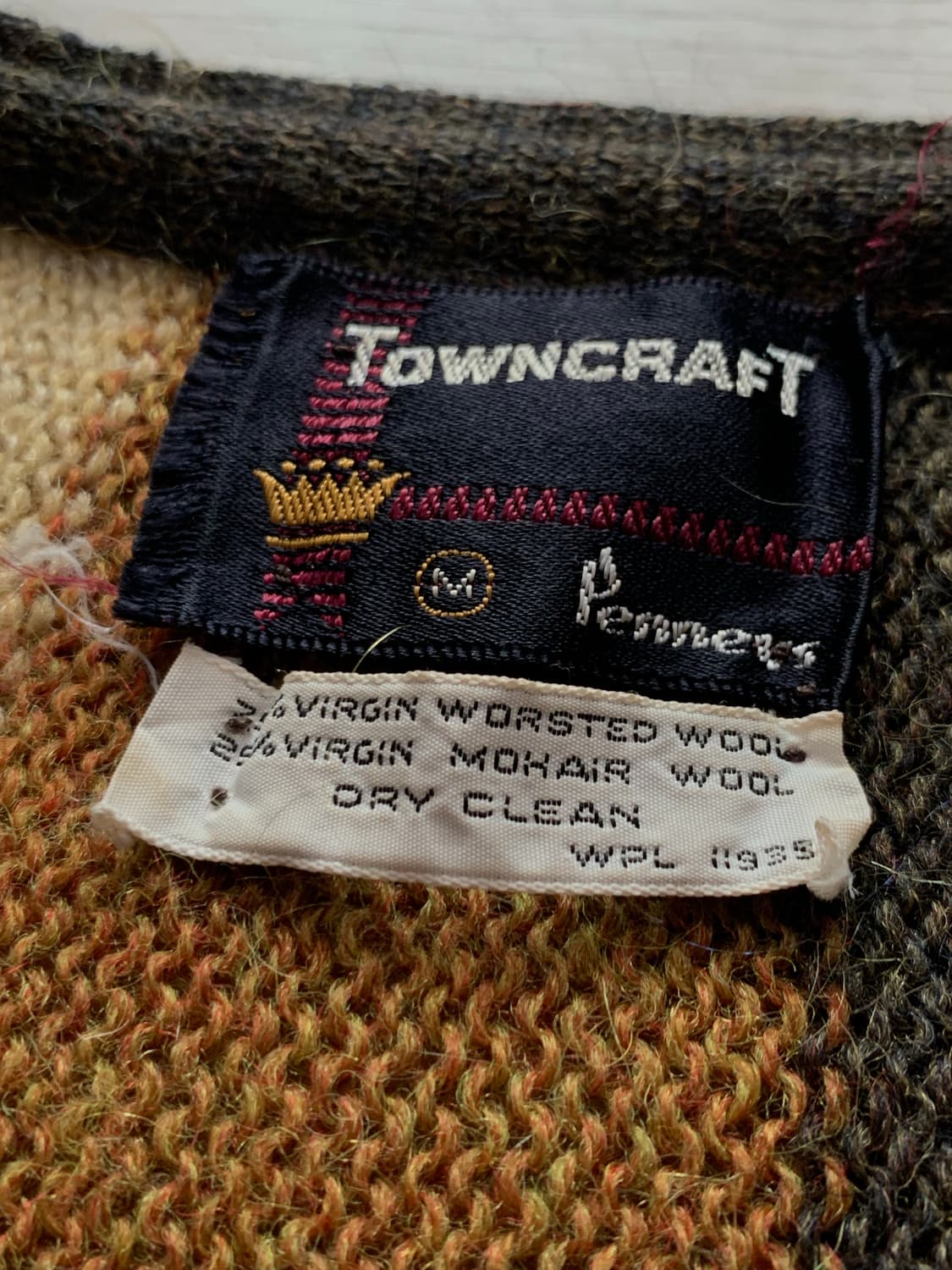 60s 타운크래프트 울&모헤어 스트라이프 카디건 상품이미지4