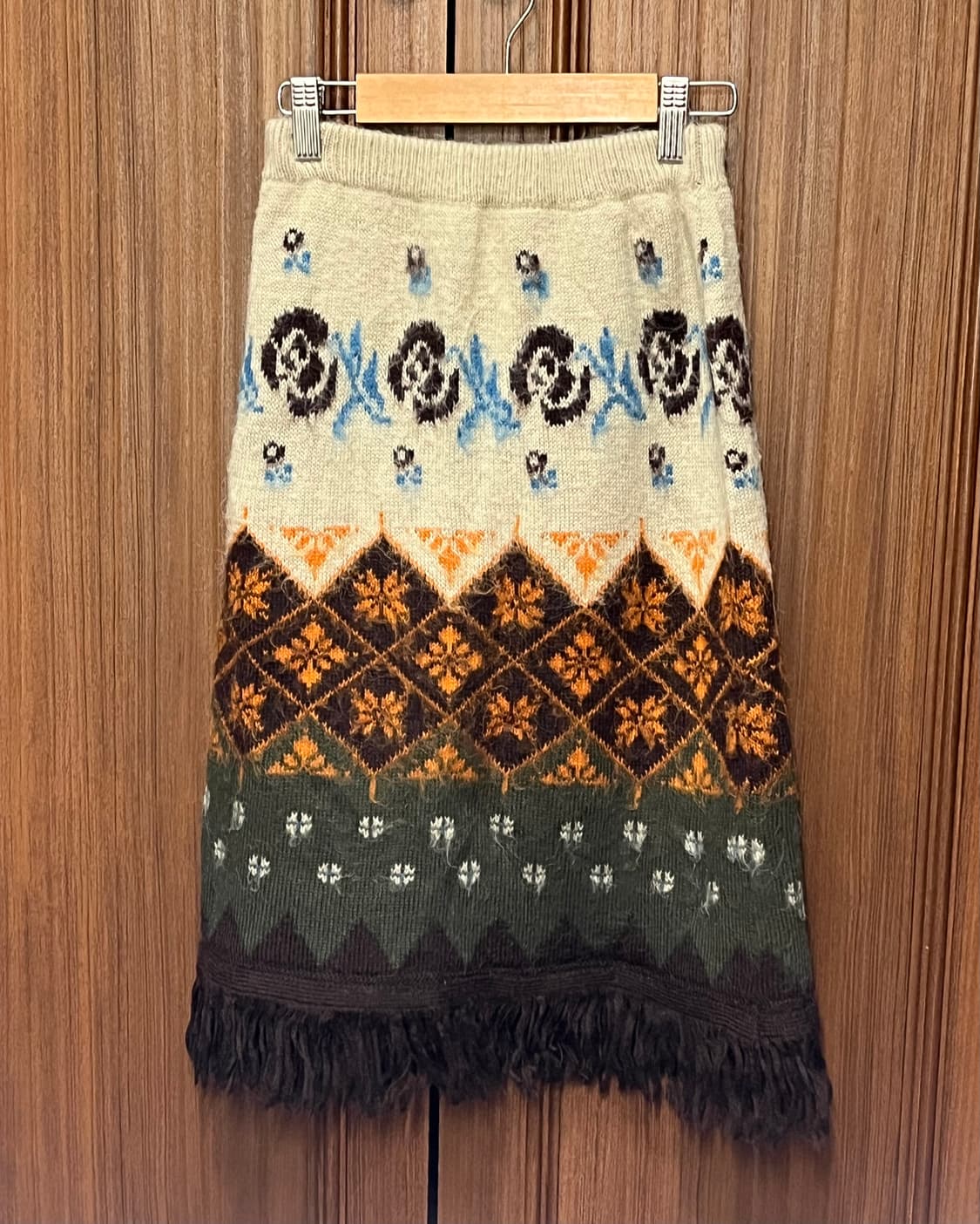에스닉 히피 니트 스커트 상품이미지1