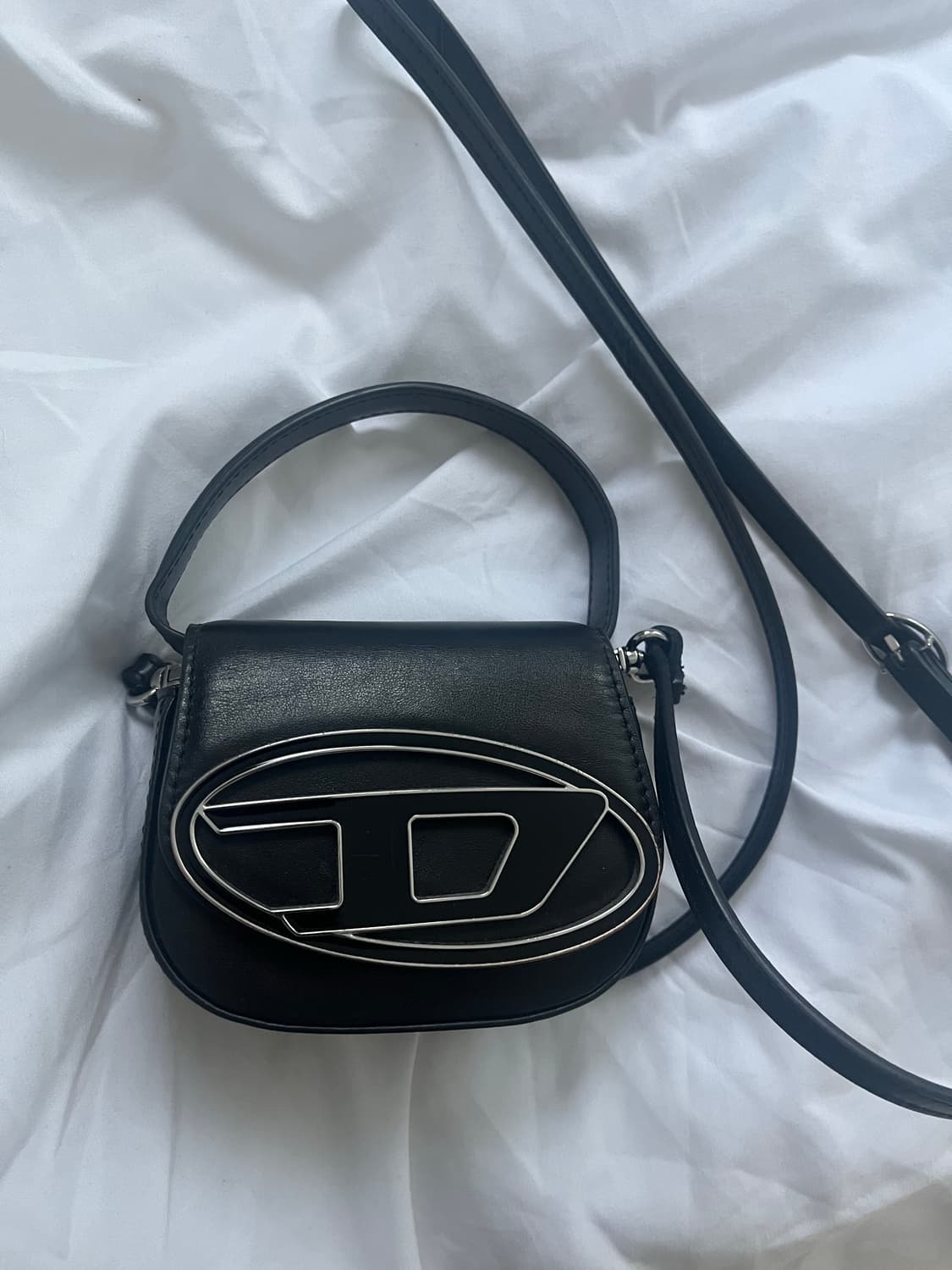 DIESEL 디젤 1DR XS 탑 핸들 미니 크로스백 블랙 상품이미지2