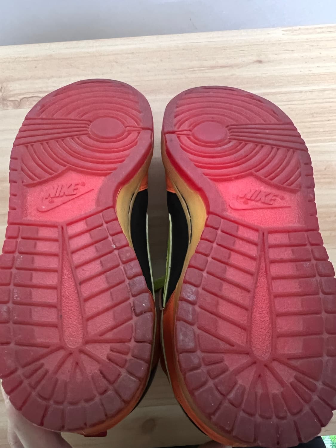 [265] 나이키 덩크하이 오렌지 라임 블랙 레드 상품이미지6