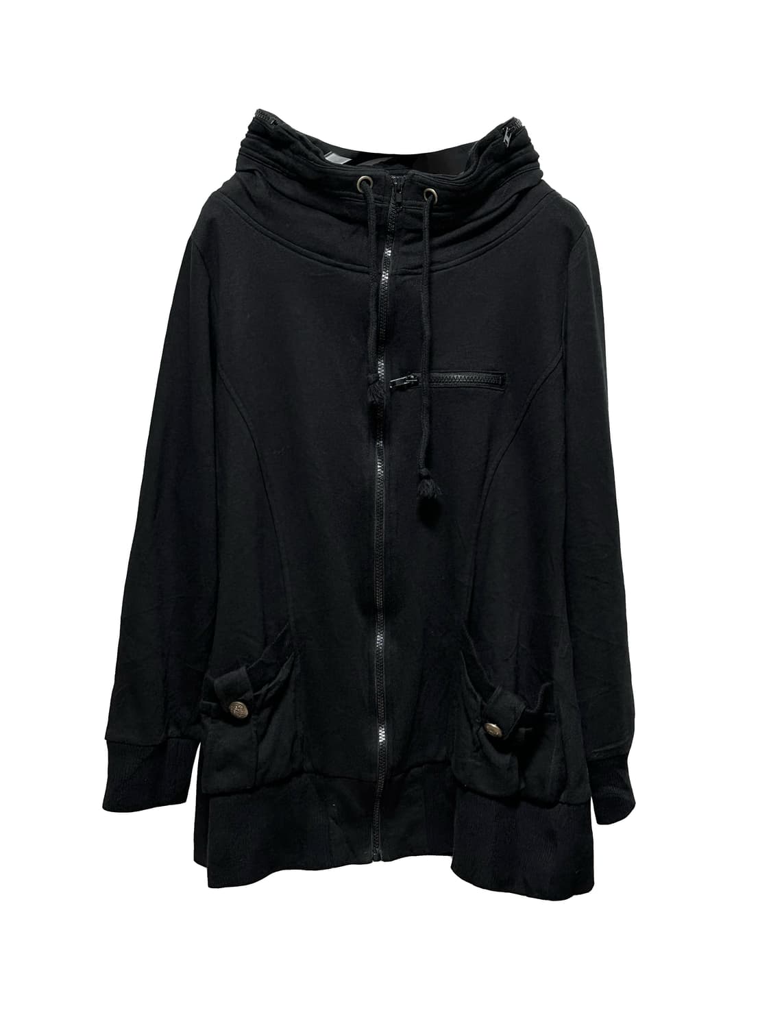 빈티지 블랙 후드집업 상품이미지2