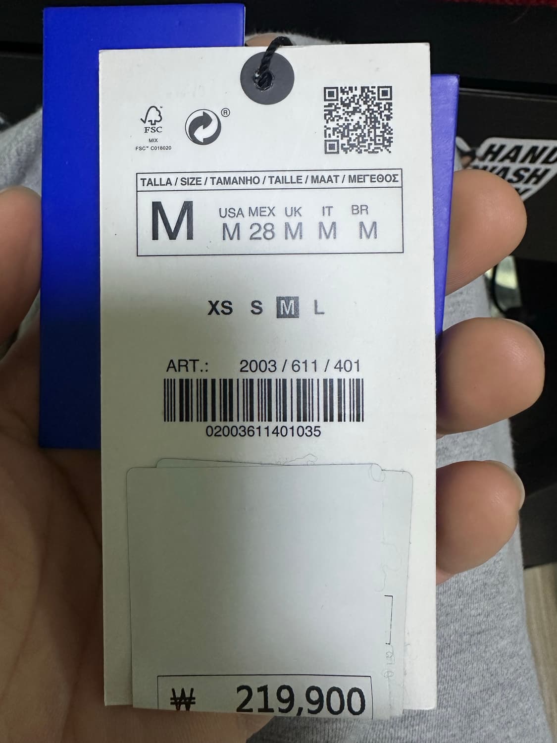 자라 x 아더에라 오버사이즈 블레이저 네이비 M 상품이미지9