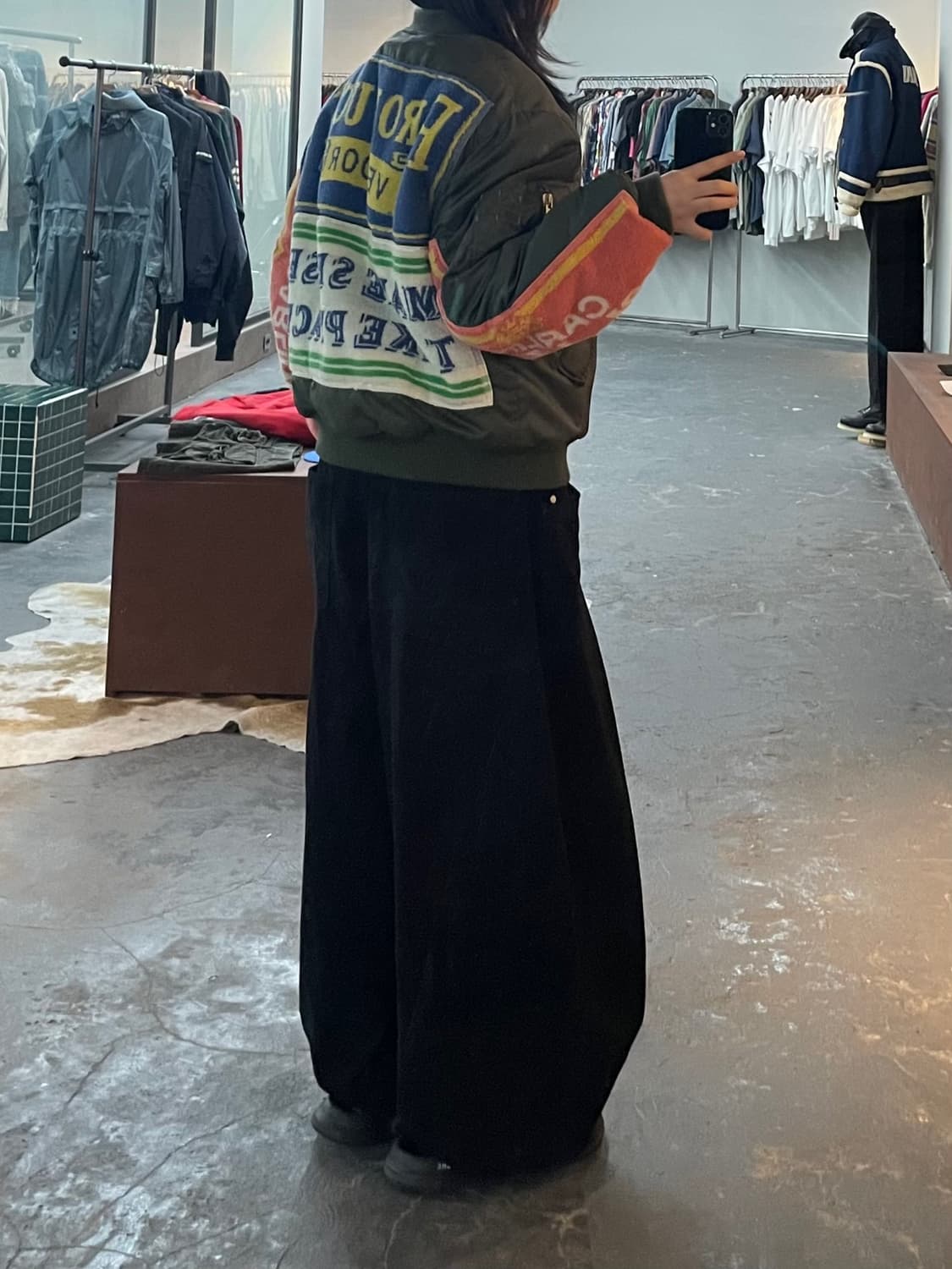 SEOUL COLLECTION 스트리트웨어 패치 항공점퍼 H2313 상품이미지1