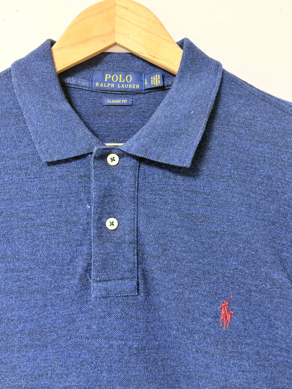 💙폴로 랄프로렌 포니 로고 긴팔 카라티 L 💙 상품이미지4