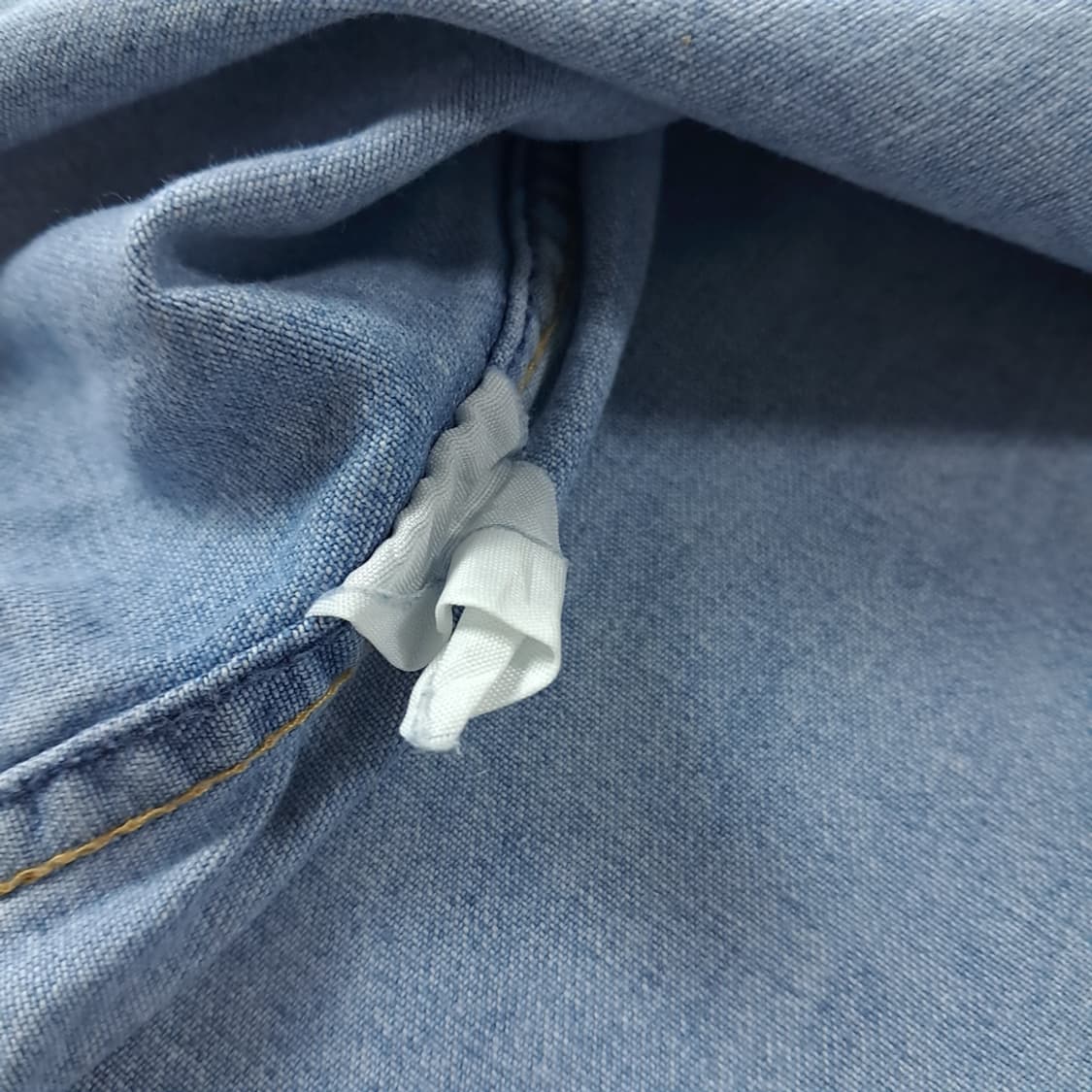 CJ385 XL 리 LEE 80s 미국판 라이트블루 데님 웨스턴 셔츠  상품이미지5