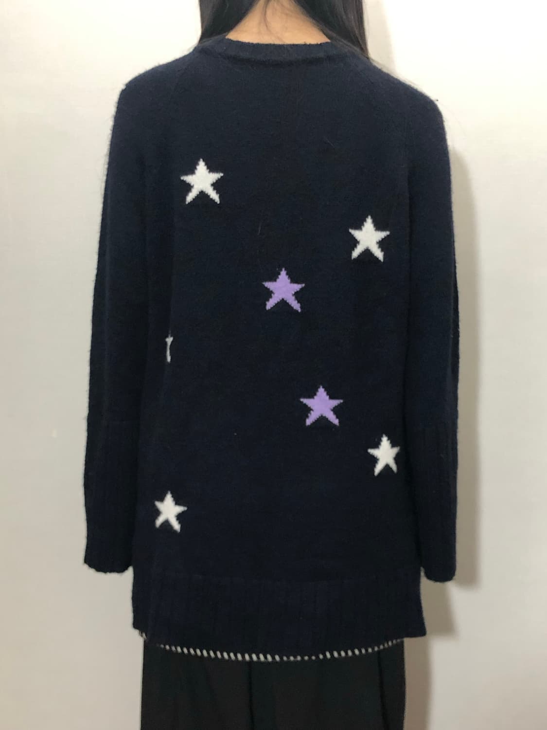 빈티지 네이비 키치 니트 상품이미지5