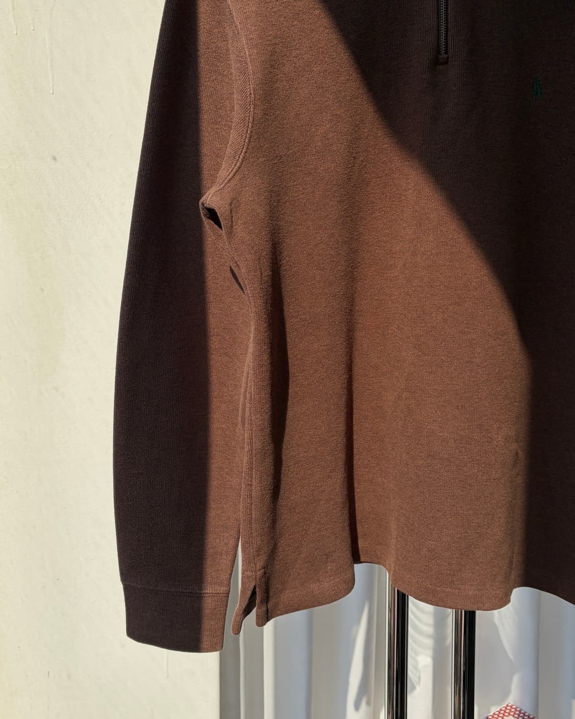 [M]폴로 랄프로렌 브라운 하프집업 코튼 니트 상품이미지5