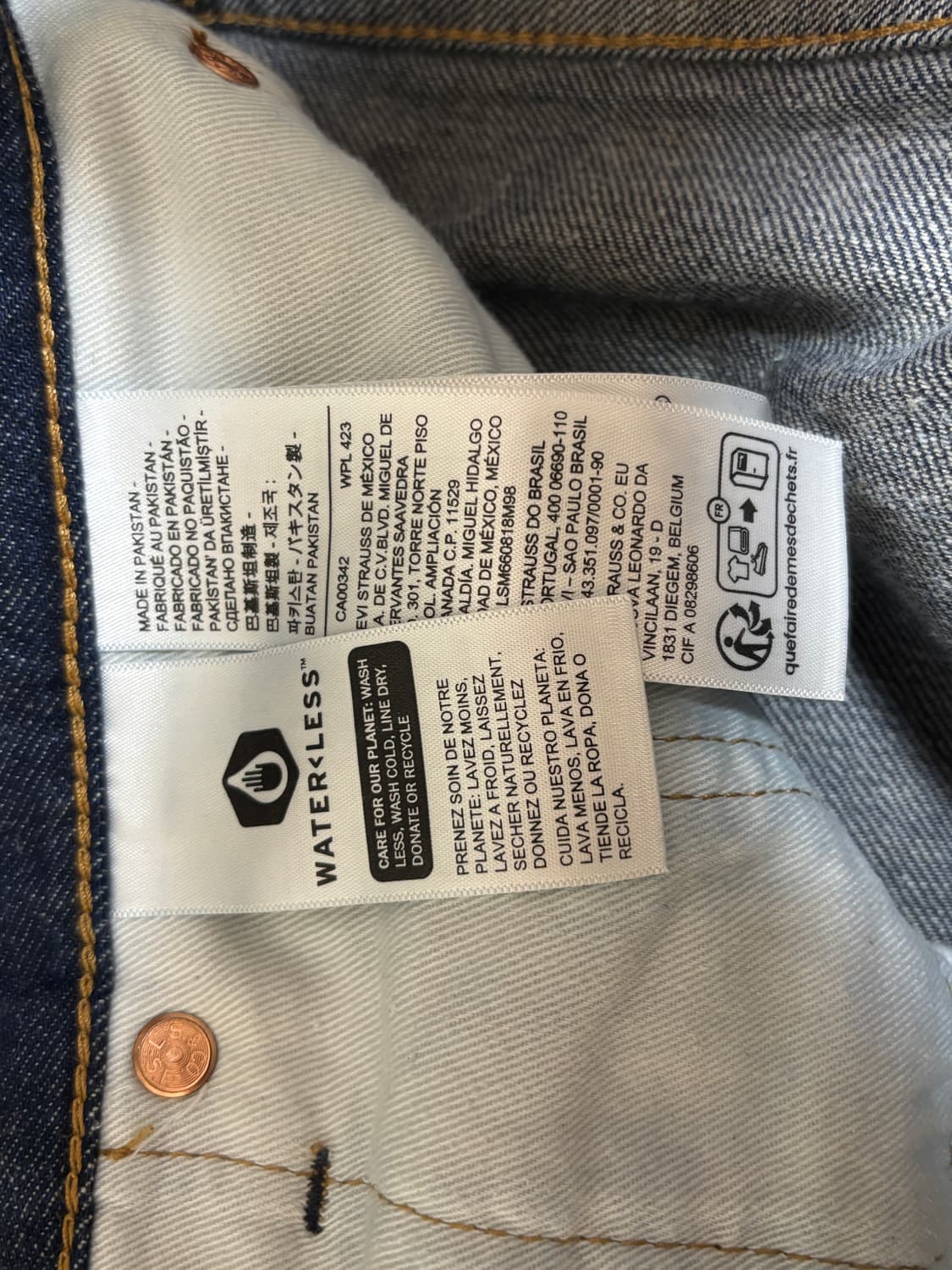 리바이스 568 빅E 데님팬츠 W34 L32 상품이미지6