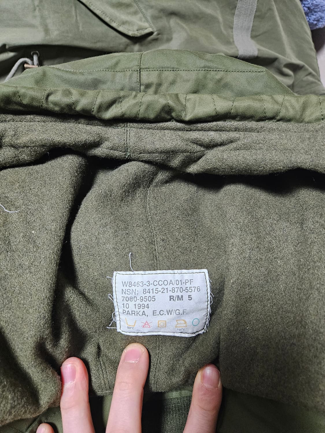 캐나다군 iecs 콜드웨더 파카 미디엄 레귤러 상품이미지6