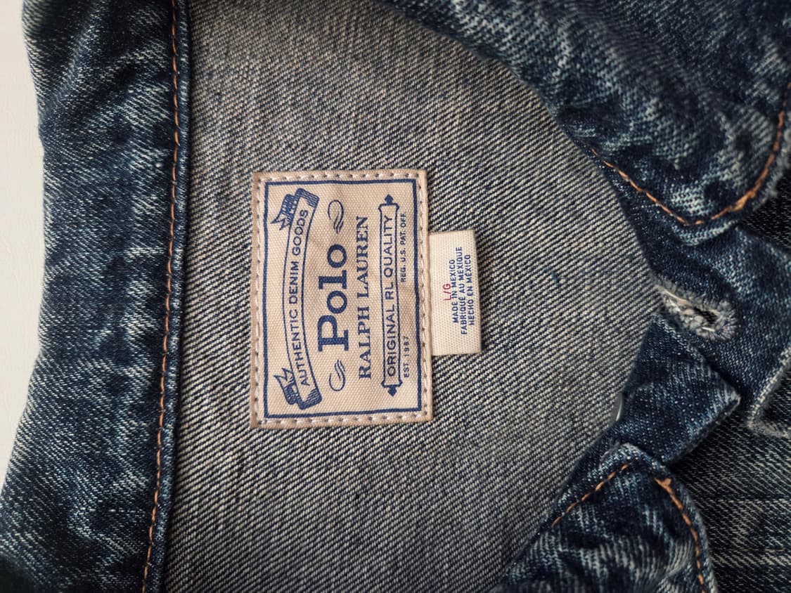 폴로 데님자켓 청자켓 L 상품이미지2
