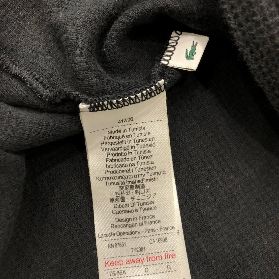 라코스테 와플 롱슬리브 긴팔 티셔츠 상품이미지5