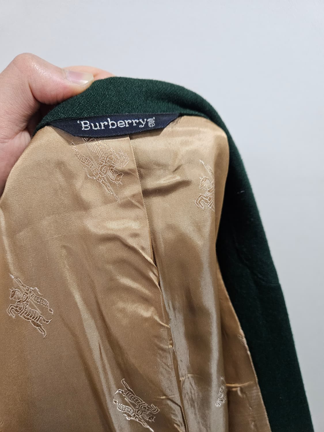 버버리 클래식 딥 그린 금장 블레이저 상품이미지3