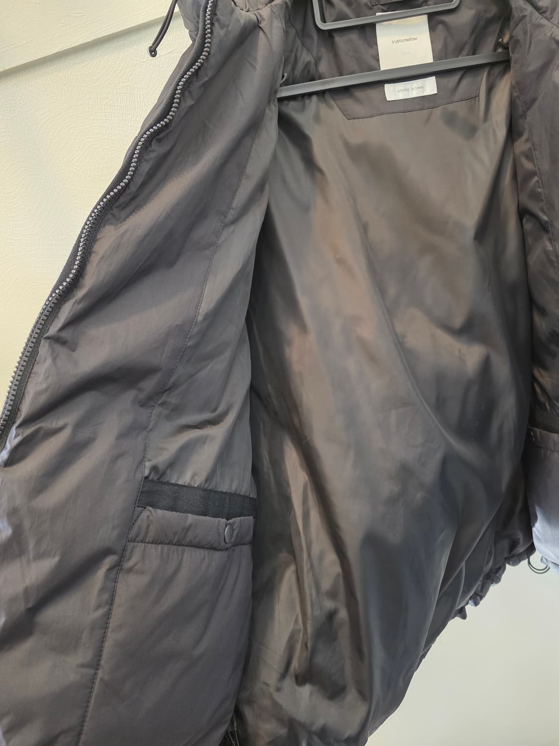 커스텀멜로우 퀼팅  후드집업  블랙 상품이미지6