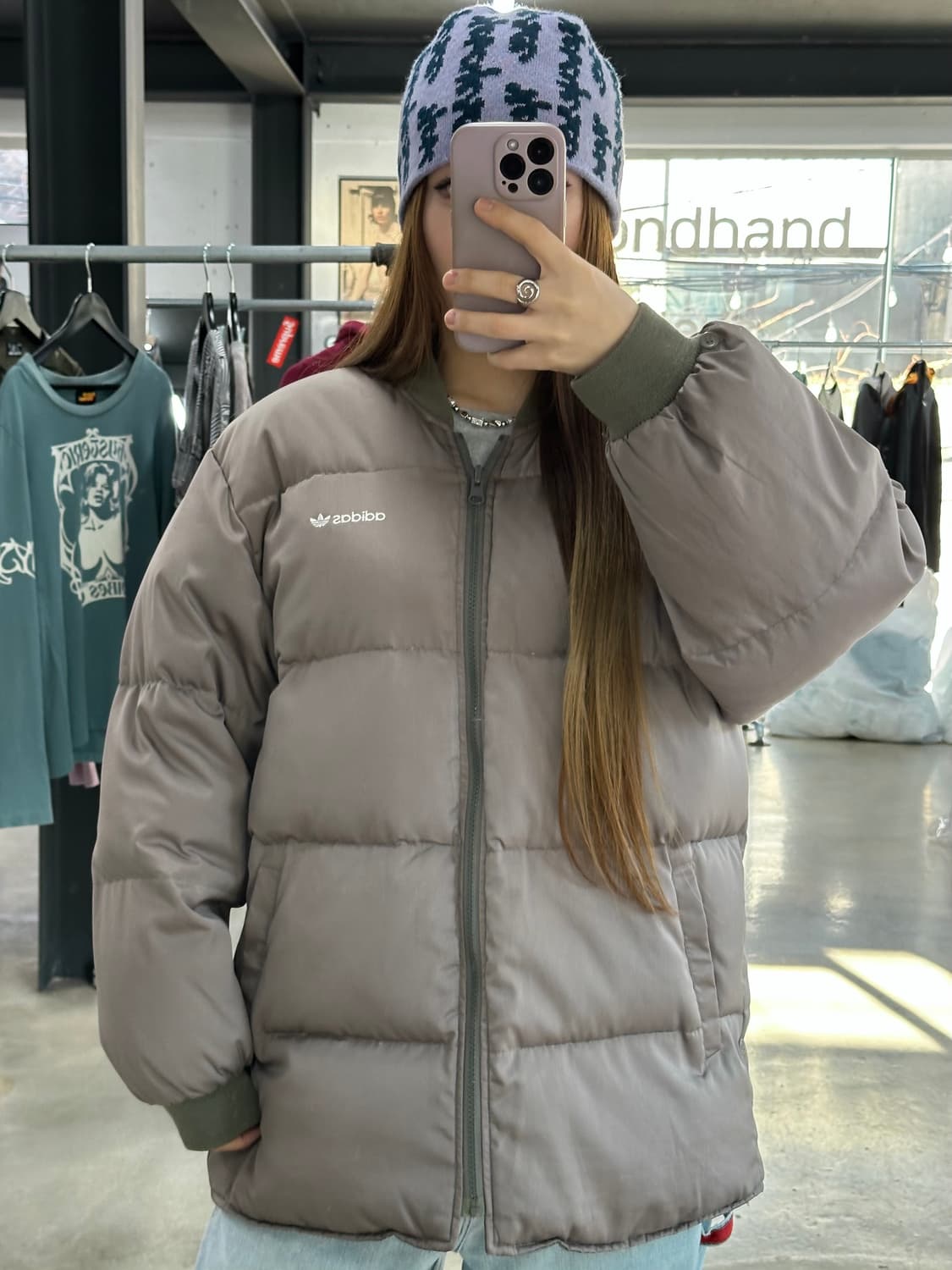 아디다스 90s 올드스쿨 베켄바우어 덕다운 야상패딩 상품이미지2