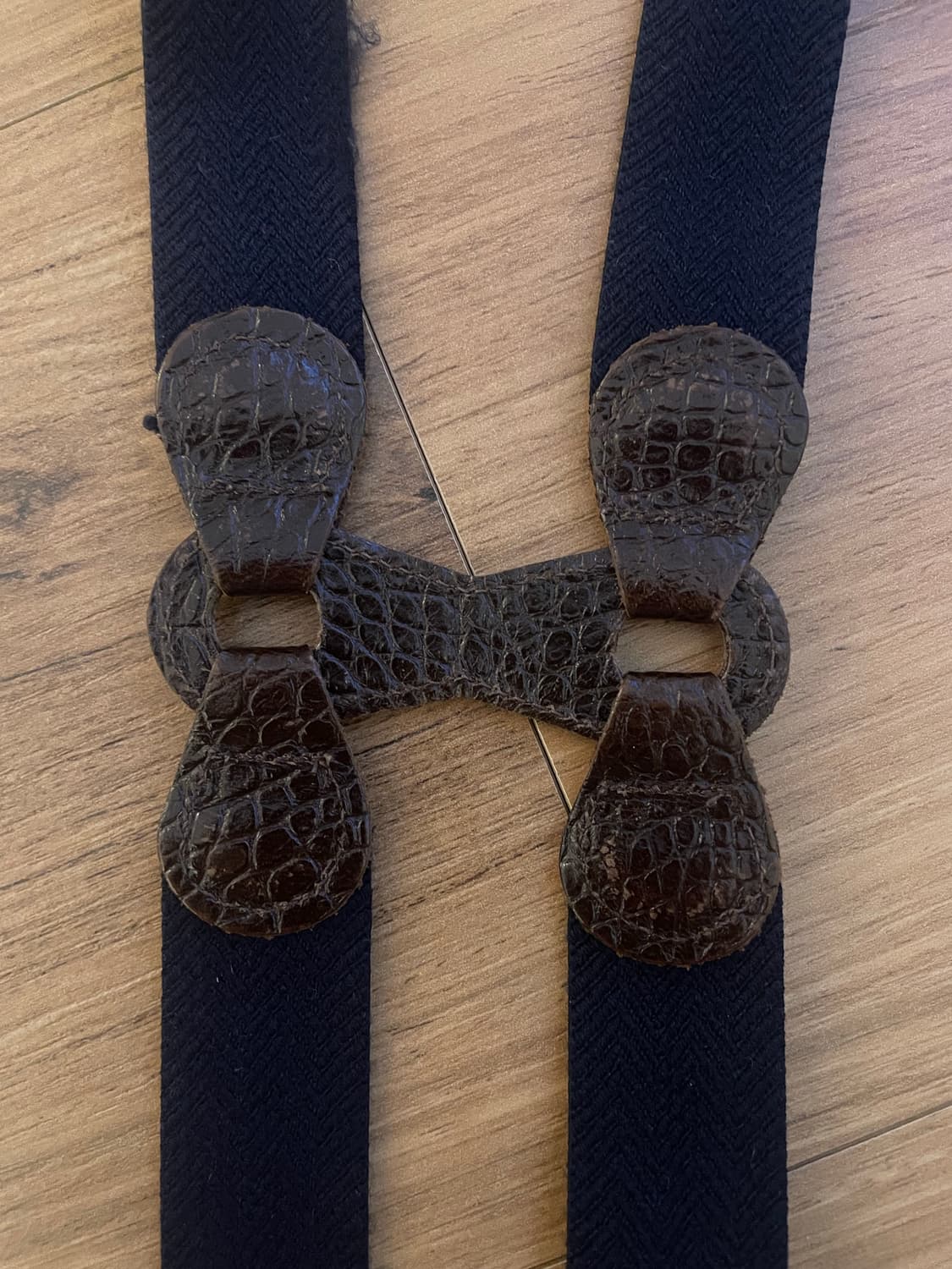 알버트서스턴 네이비 헤링본 서스펜더 상품이미지3