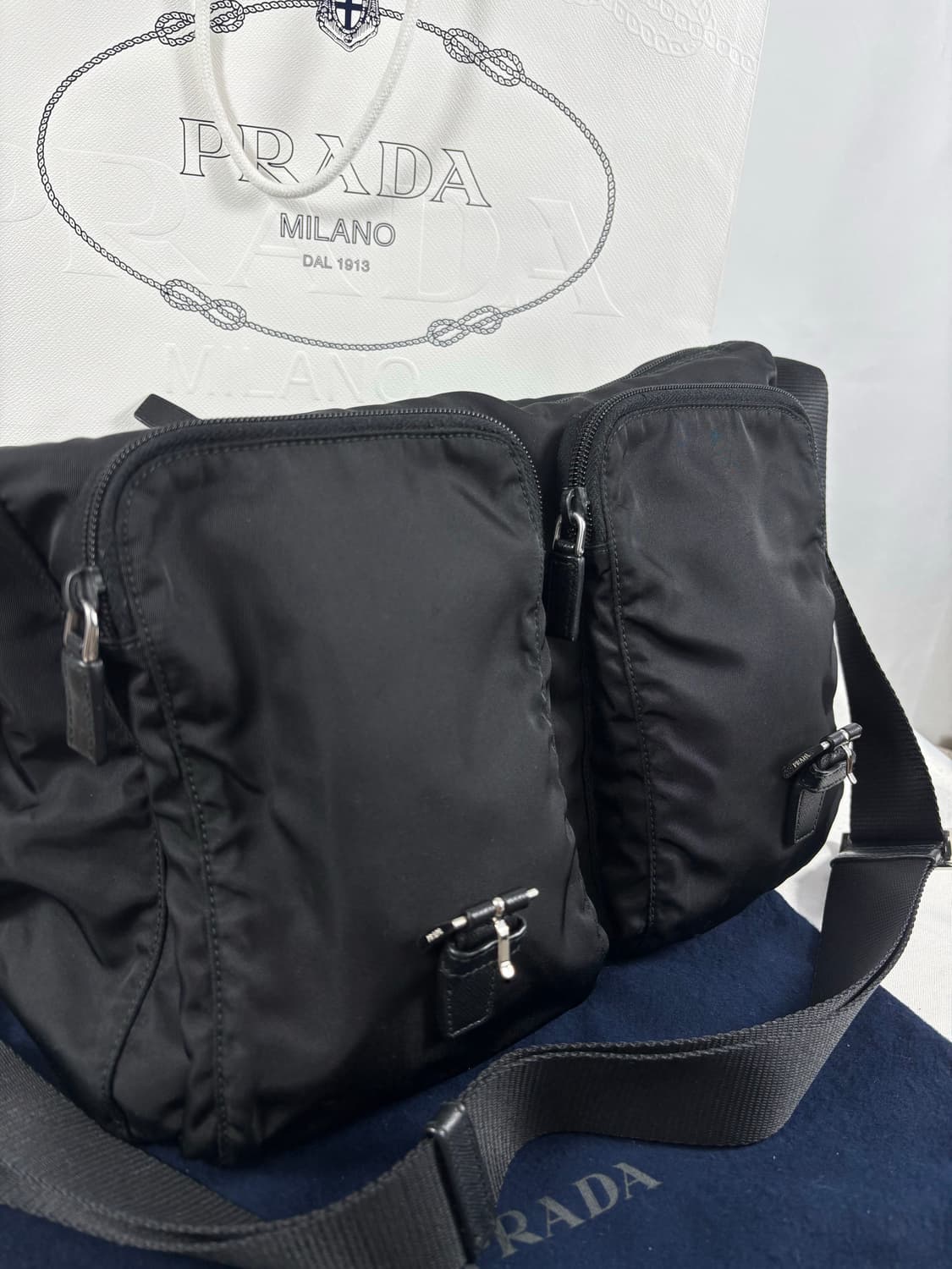 (신형,풀구성)프라다 나일론 사피아노 메신저백 크로스백 상품이미지7