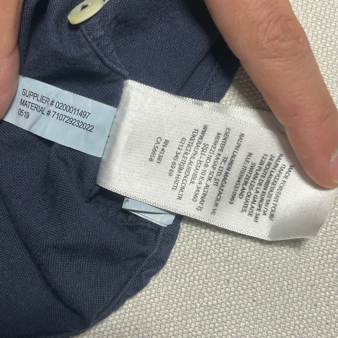 🫶🏻 폴로랄프로렌 클래식핏 네이비 셔츠 🫶🏻 상품이미지5