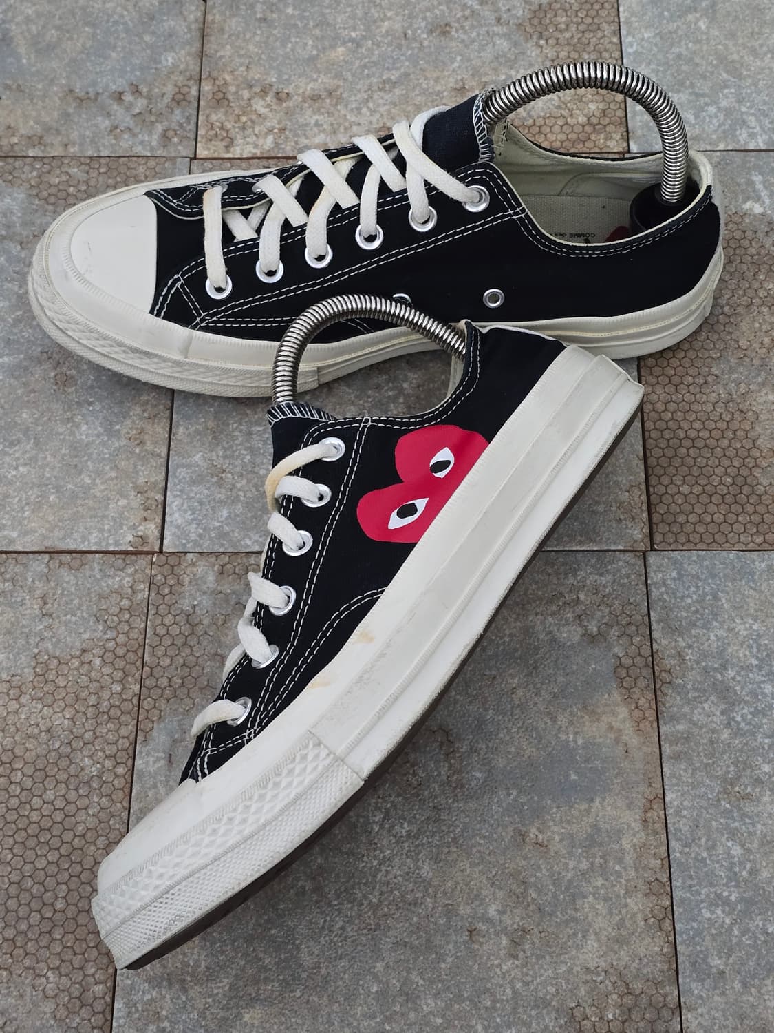 (265)컨버스 꼼데가르송 척 70 로우 블랙  상품이미지3