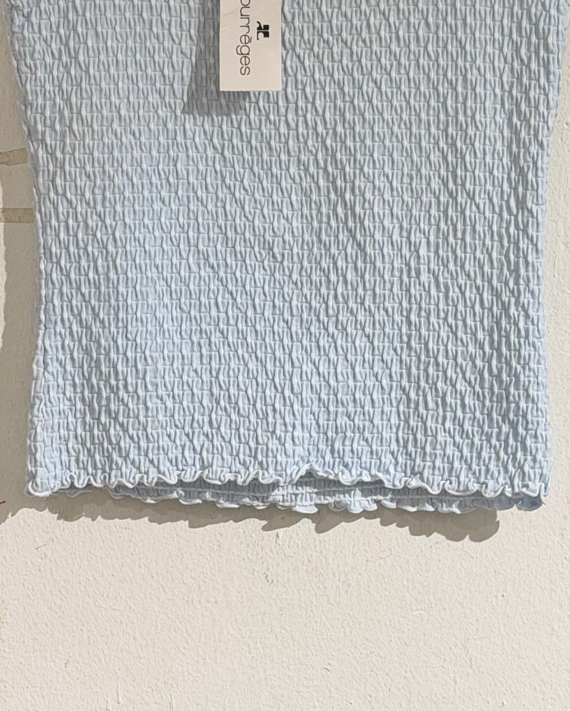 꾸레쥬 스카이블루 스모크 니트 탱크탑 상품이미지4