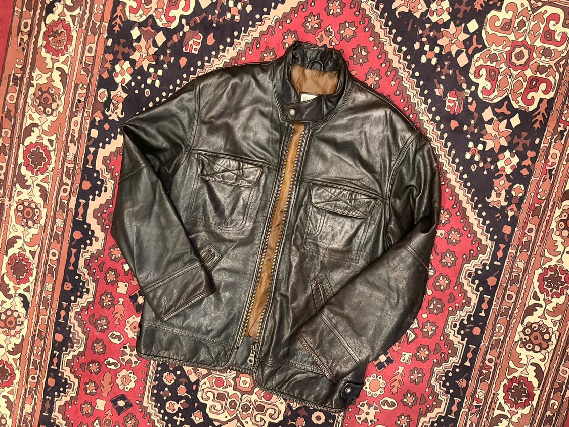 ( XL-2XL ) 워크웨어 아메카지 빈티지가죽 레더자켓 에이징가죽 상품이미지5