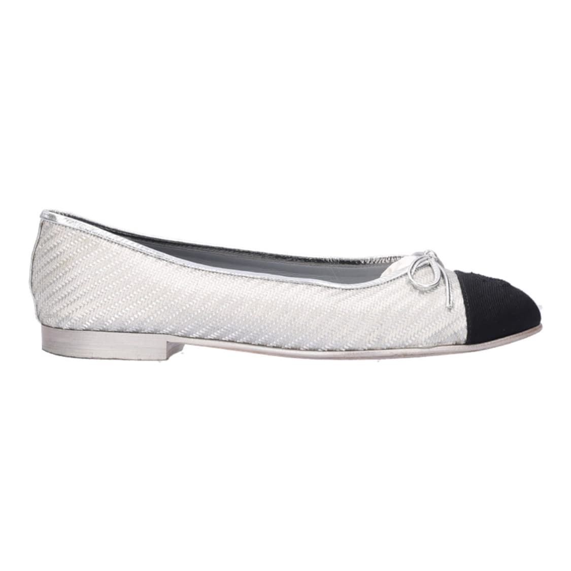 샤넬 G32842 발레리나 플랫 슈즈 메탈릭 39  상품이미지1