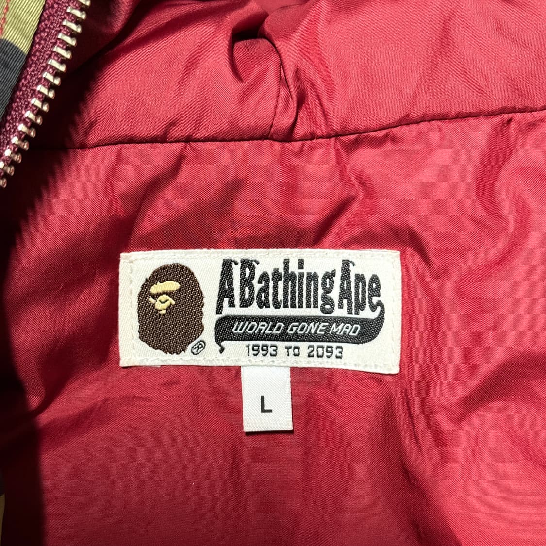 정품 베이프 하프 카모 녹계 샤크 풀 집업 후디 푸퍼 봄버 자켓 상품이미지7