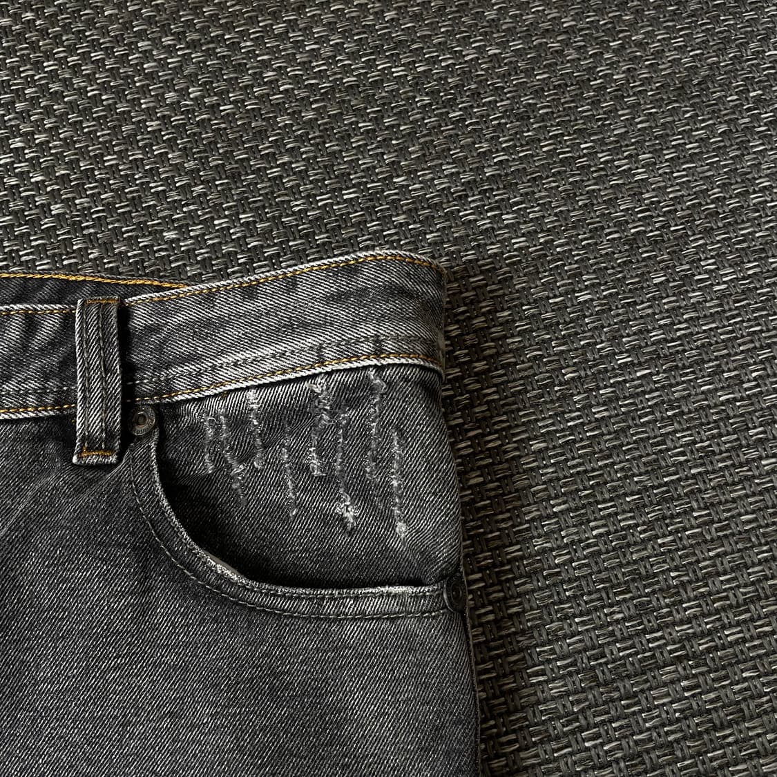 (36) 디젤 그레이 빈티지 워싱 데님 팬츠 상품이미지3