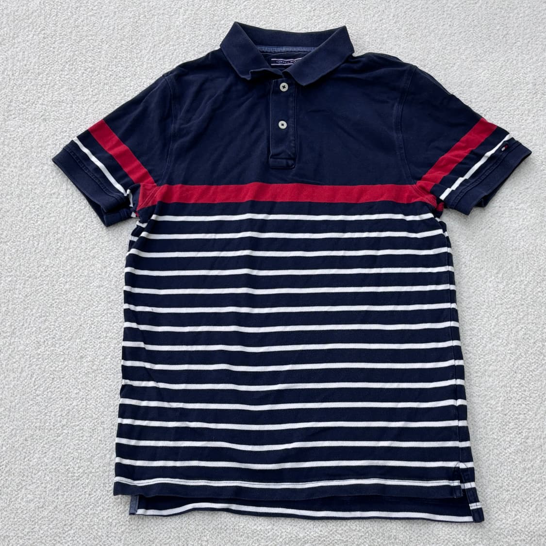 S 타미힐피거 슬림핏 반팔 티셔츠 0304E 상품이미지1