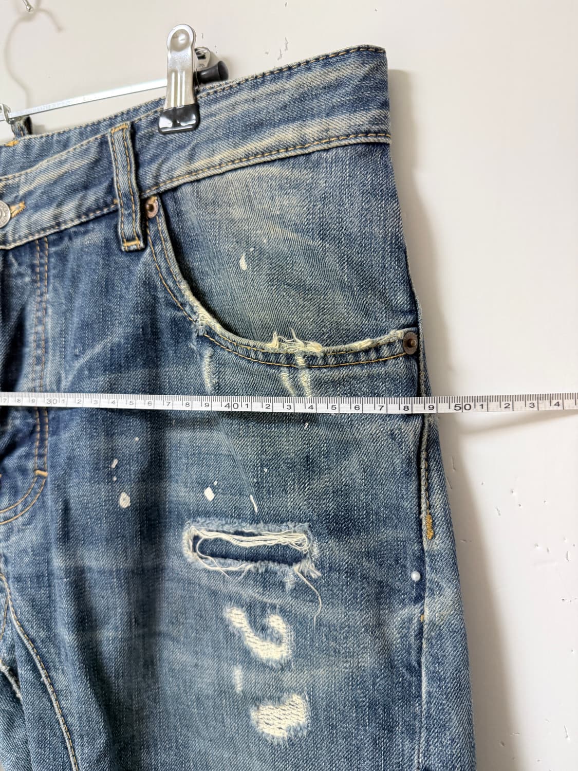 💙 DSQUARED2 디스퀘어드2 DSQUARED2 페인트 워싱 디스트 상품이미지10