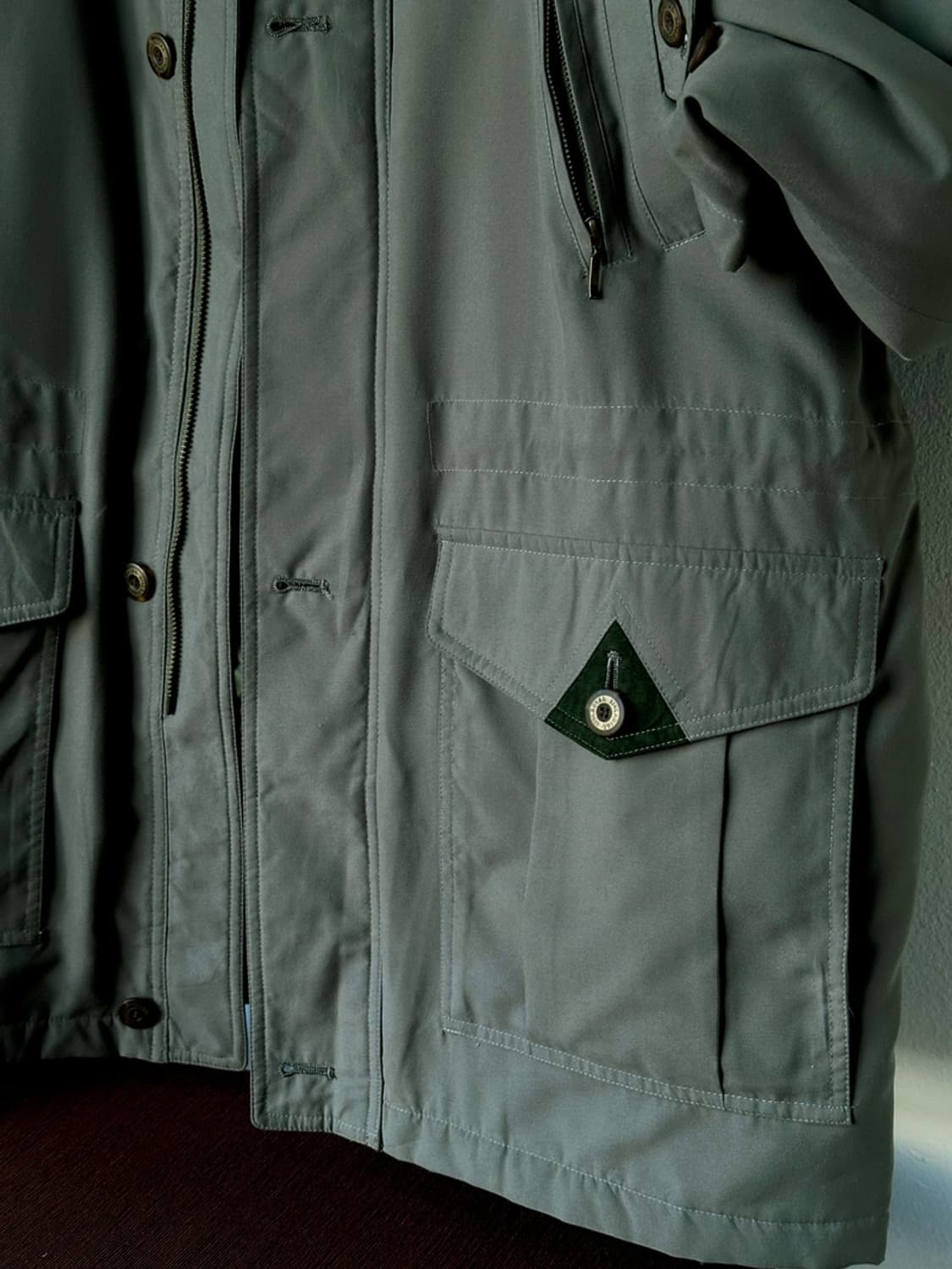 Peach skin padded mil mid coat 상품이미지4