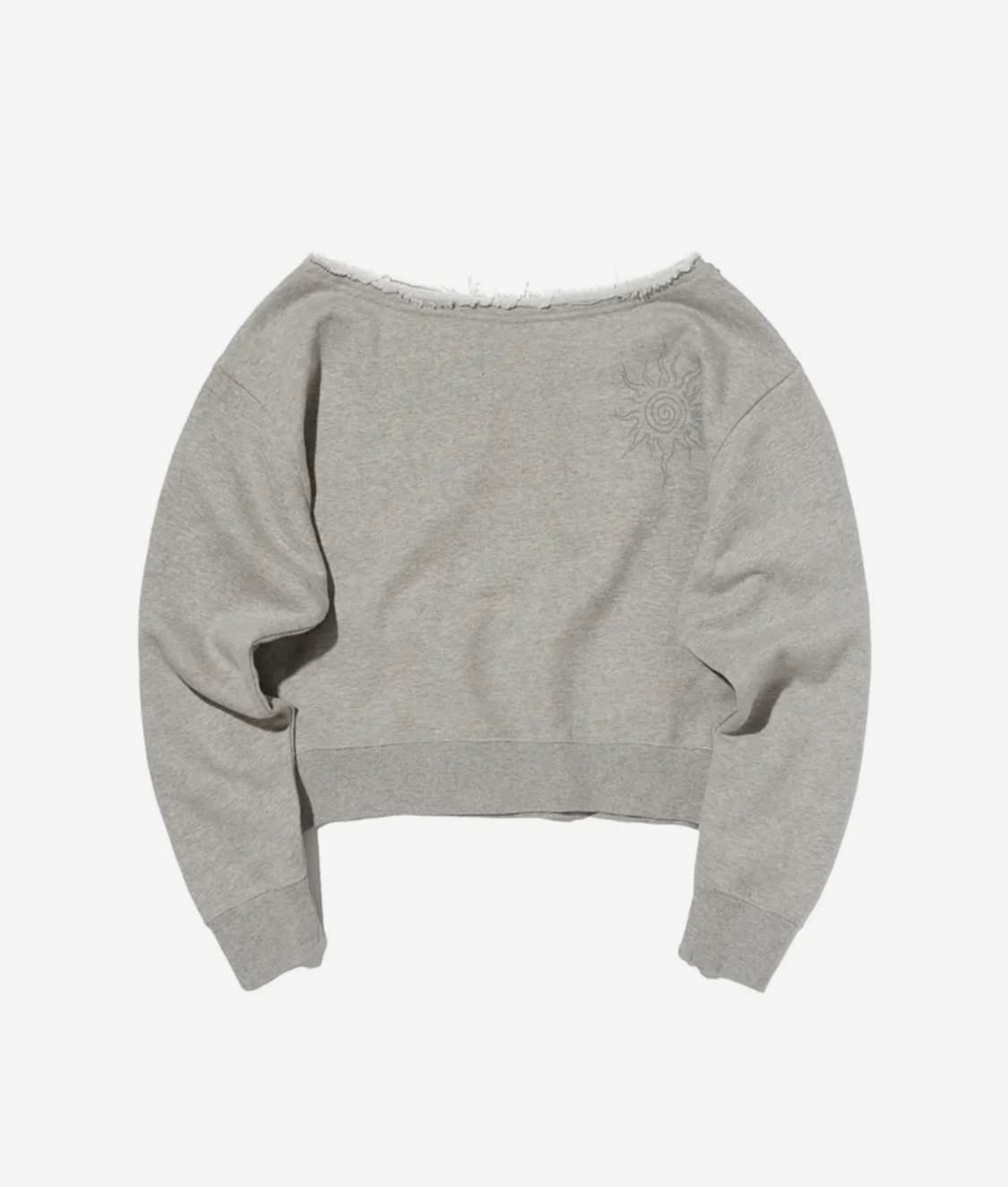 SUNNY ONE SHOULDER CREWNECK그레이 상품이미지2