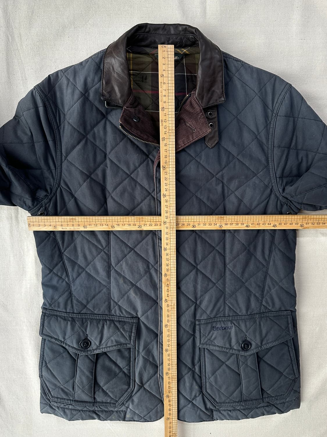 바버 네이비 왁스 퀼팅 자켓 여성 S 상품이미지9