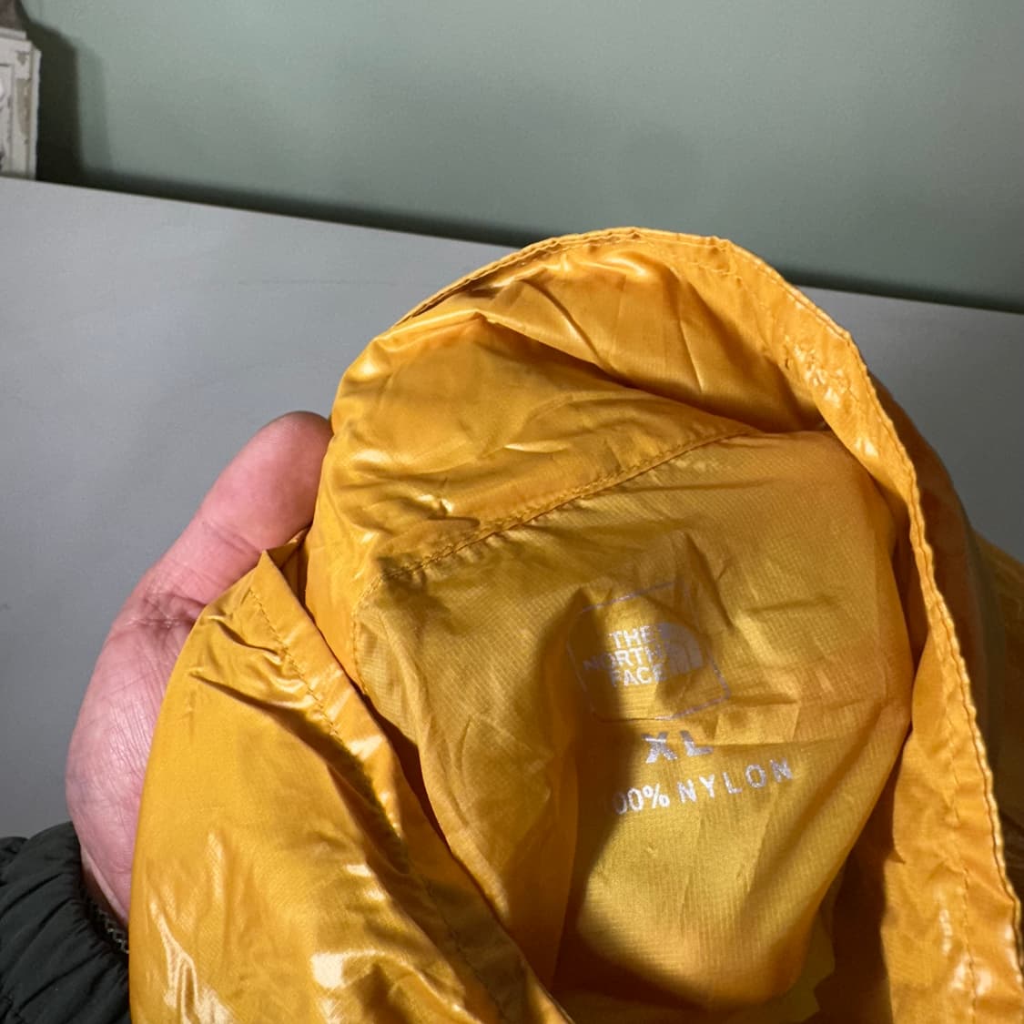 XL 노스페이스 머스타드 히드레인후디 경량 바람막이 상품이미지5