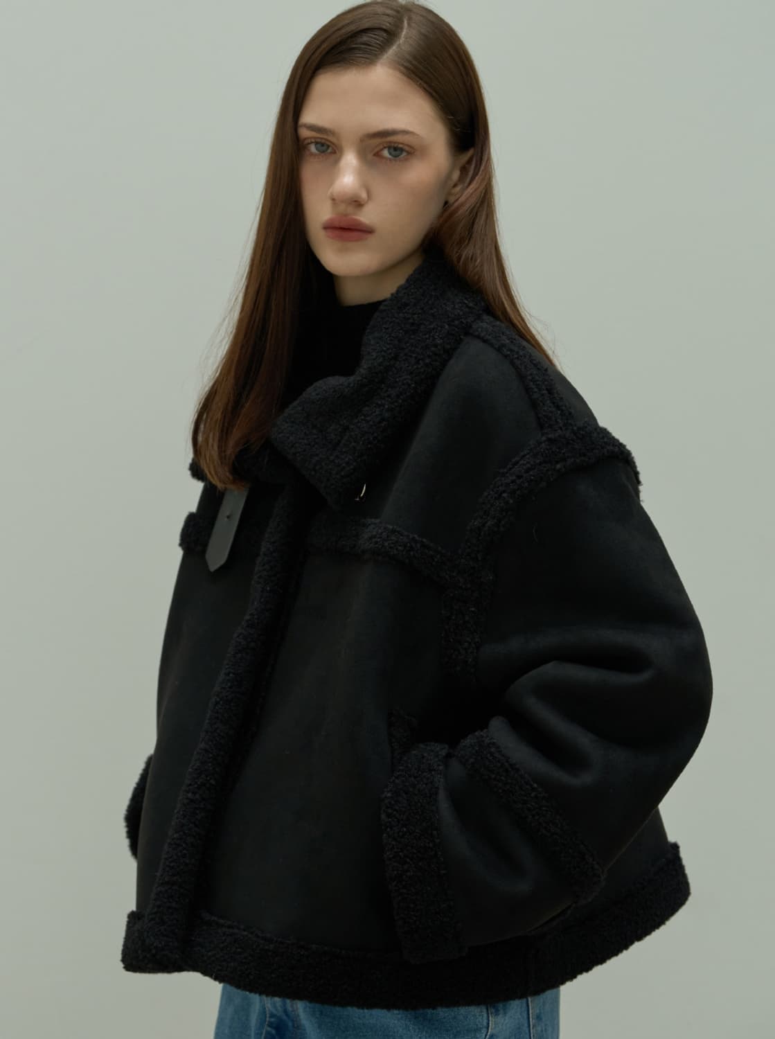 엘리오티 스웨이드 무스탕  상품이미지1